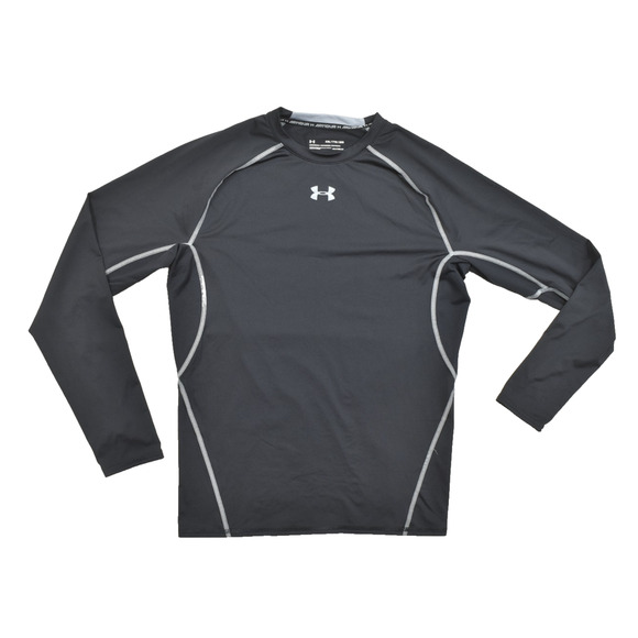 Under Armour Men's Black Compression Long Sleeve Shirt Regular Size XXL - Picture 1 of 8